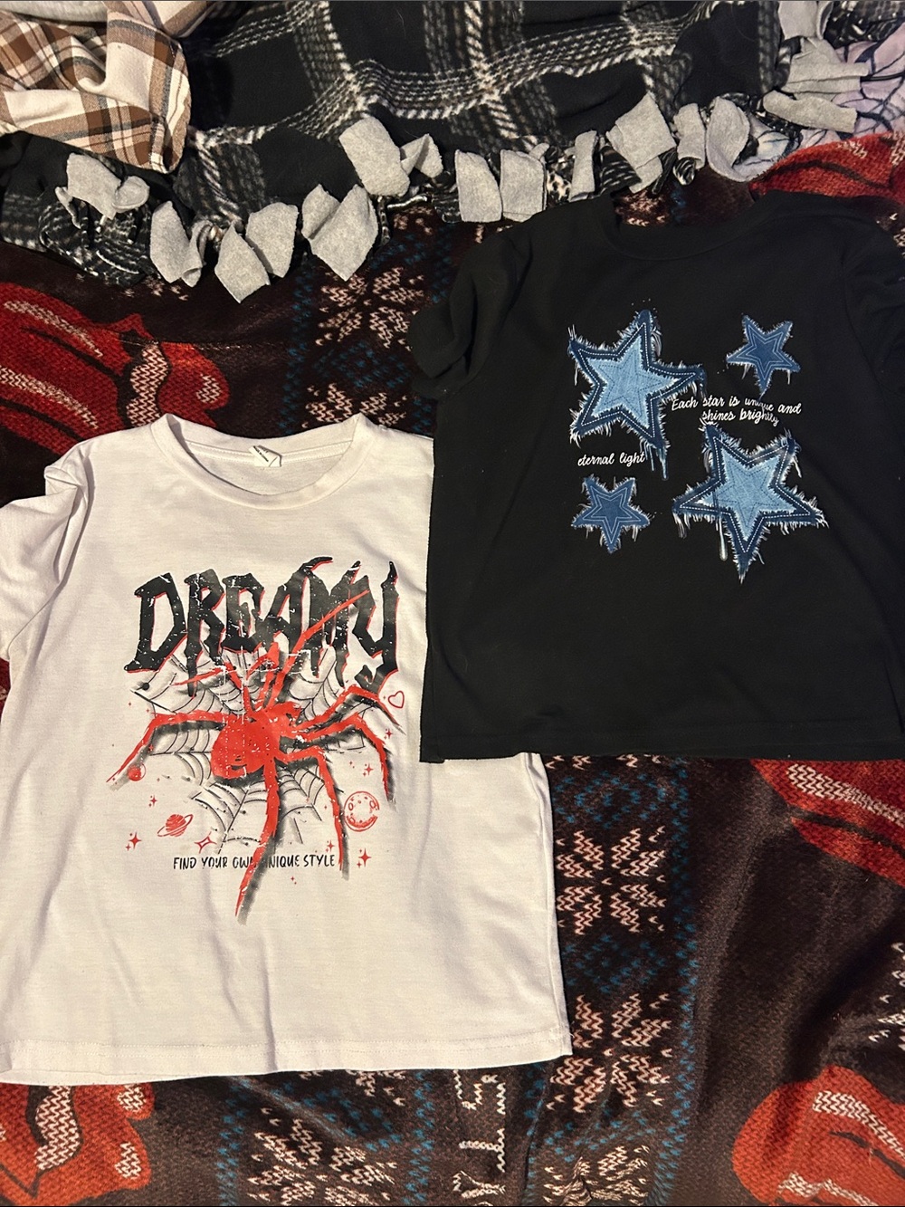 Kids Graphic Tee - White Spider Dream Design